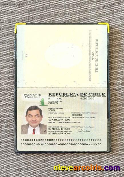 Chile passport version 2 photolook